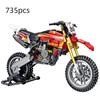 MOC City Technical Super Motorcycle Racing Motorbike Model Building Block DIY Locomotive Brick Toys for Children Boys Gifts