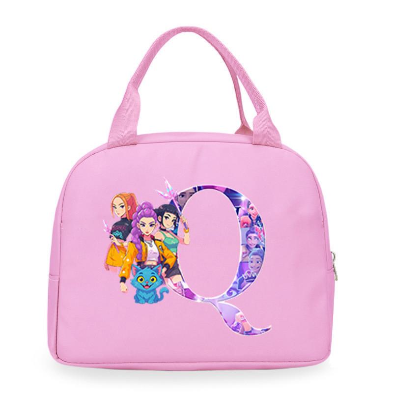 Детские Девочки Kpop Руми Зои Мира Дерпи Саджабойс С Принтом Студенческие Водонепроницаемые Сумки для Еды Ланч-бокса Повседневные Сумки
