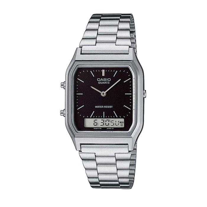 Casio Часы Аналоговые Цифровые Двойное Время AQ230A-1 Мужские Зарубежная Модель