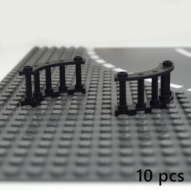 Город Друзей Дом MOC Детали Забор Лестница Лестница Строительные Блоки DIY Дверь Окно Балкон Перила Замок Сад Собрать Кирпичи
