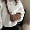 Corduroy Polka Dot Ruffle Crossbody Bag - Autumn/Winter 2025 Collection