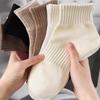 Женские носки средней длины Носки по щиколотку Носки с вертикальными полосками Носки на весну и осень Спортивные хлопковые носки