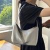 South Korea Niche Design Underarm Bag Ins Fashion Small Bag Women Simple Silver Handbag Shoulder Bag Fashion