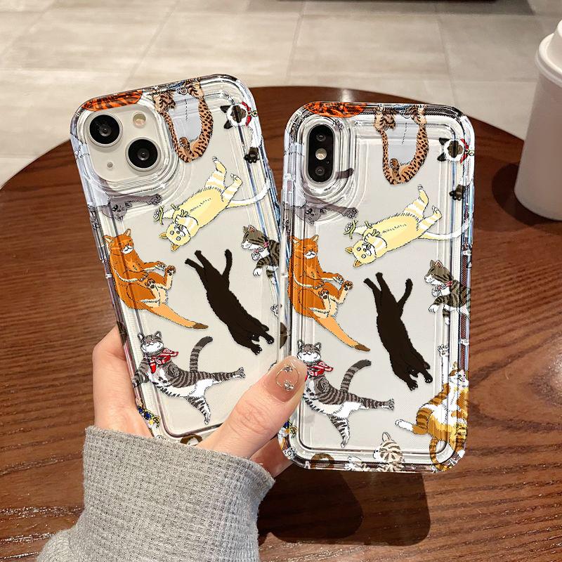 Airbag Phone Case for iPhone 11 13 16 Pro Max iPhone 14 15 12 13 Pro Max 16 Plus 7 8 Plus Samsung S24 FE A55 A05S A54 A06 S22 A15 S23 A12 A22 A52S A34