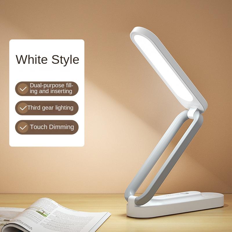 Desk Lamp Night Light Charging Folding Student Learning LED Creative Children's USB Desk Super Bright Infinite Dimming