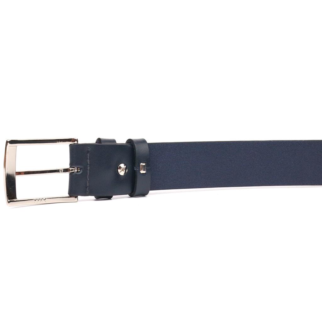 Брючный мужской кожаный ремень GRANDE PELLE Leather Belt 21450 Синий