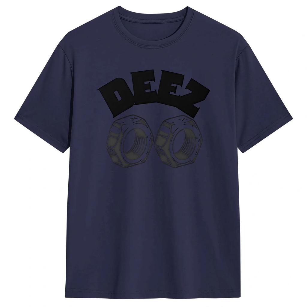 Men Deez T Shirts Pure Cotton Clothing Fashion Short Sleeve Round Collar Tee Shirt Classic Tshirt