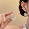Серьги-кольца большого размера из серебряной иглы S925 - Японский и корейский стиль, Модные и универсальные, Вдохновленные знаменитостями.