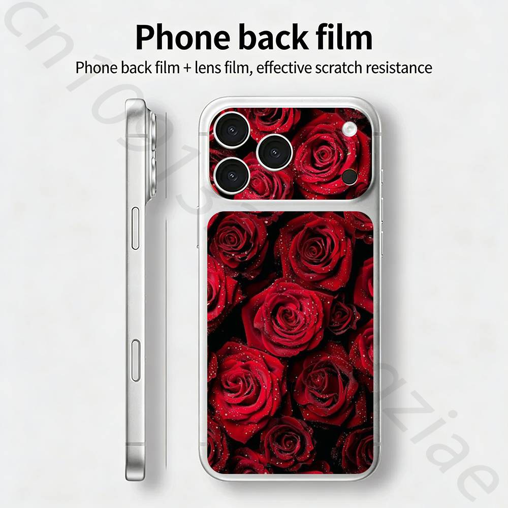 Акварельное Граффити Для iPhone 17 pro Max /17 pro Полное Покрытие Наклейка Пленка-Обертка 3D Цветная Задняя Защитная Наклейка