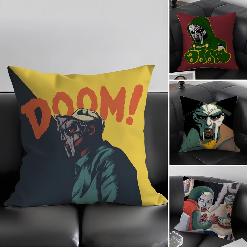MF DDoom MadlibB Singer Cushion Cover Pillowcase Ultra Soft Skin Friendly Fabric Cloud Like Comfort Concealed Zipper