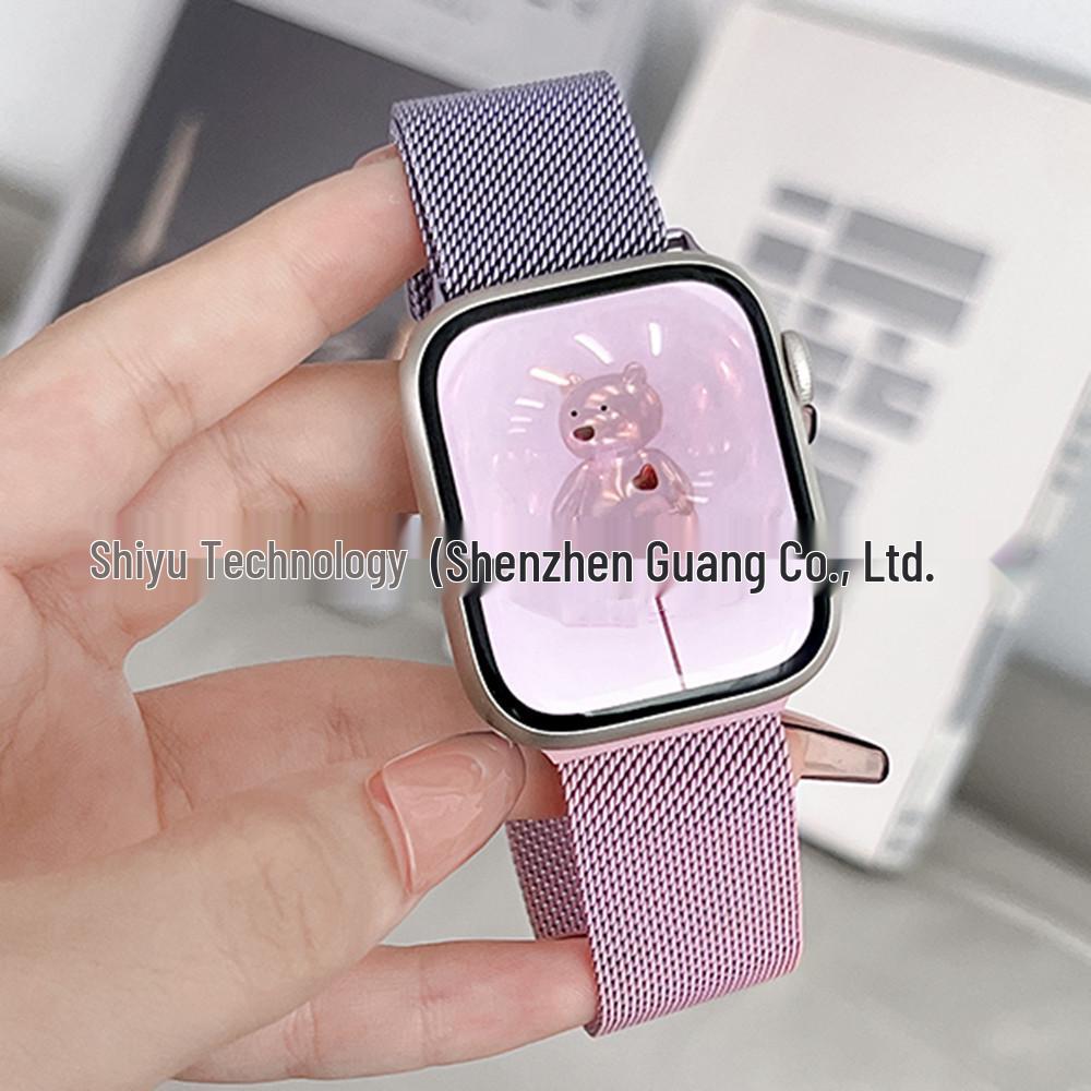 Совместимый металлический ремешок-петля для Apple Watch Series 5-9, SE