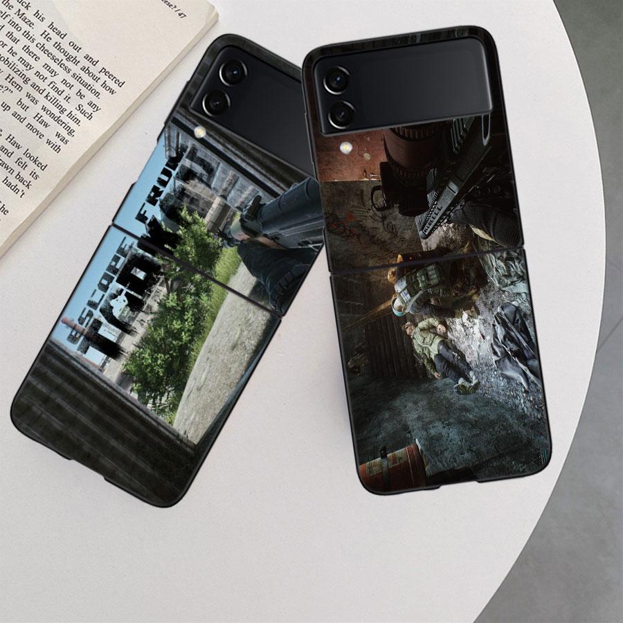 Чехол «Побег из Таркова» для Samsung Galaxy Z Flip 3 Flip 5 4 5G, черный жесткий чехол для мобильного телефона Samsung Z Flip 5 5G, роскошный корпус из ПК