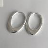 Стильные минималистичные серьги Большие женские серьги Серьги-кольца овальной формы для ювелирной вечеринки Подарок