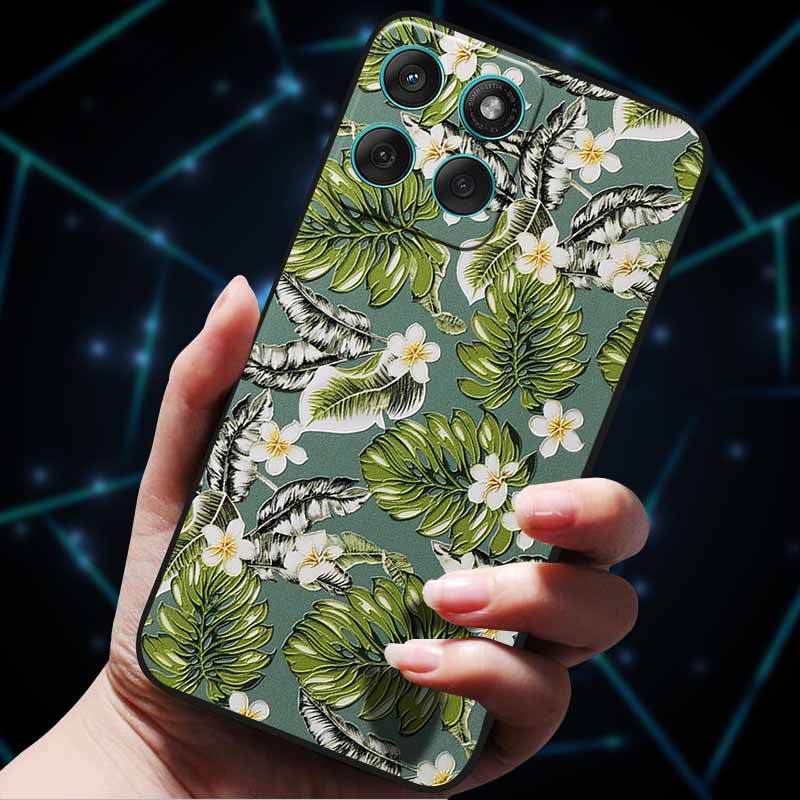 For Motorola Edge 60 Fusion Case 60Stylus 3D Flowers Emboss Phone Cases for Moto Edge 60 PRO Stylus Back Soft Silicone Bumper