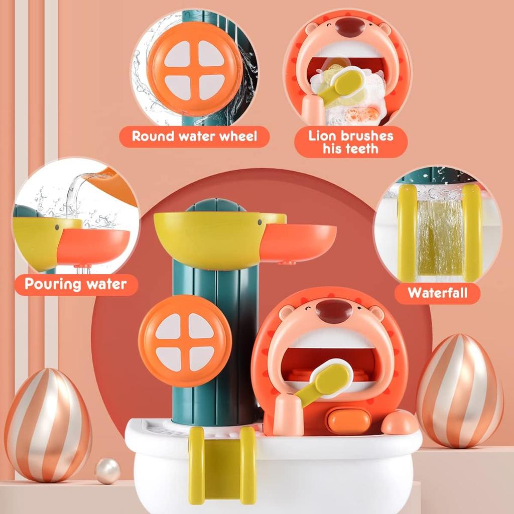Набор детских игрушек для ванной «Лев», игрушка для ванны, водная игрушка, подарки для детей, мальчиков и девочек от 2 лет