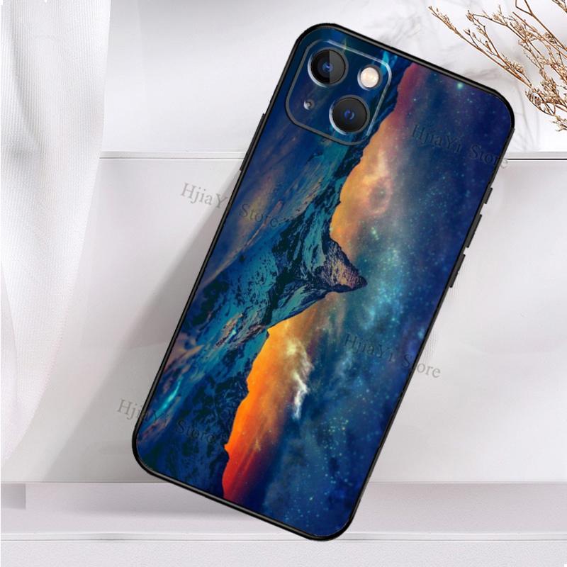 Zermatt Matterhorn Swiss Mountain Soft Cover For iPhone 18 11 14 12 Pro X XS XR 7 8 Plus SE 2020 13 Pro Max Shockproof Phone Case