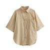Women's Kaslead Fashion Style Imitation Linen Shorts Tops