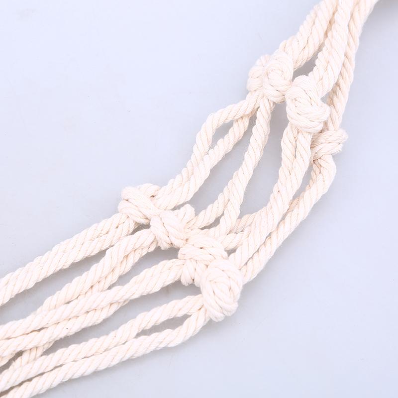 Подвесная корзина в технике макраме, держатель для растений, держатель для горшка ручной работы, плетеный из джутовой веревки, цветочные горшки для сада, украшение