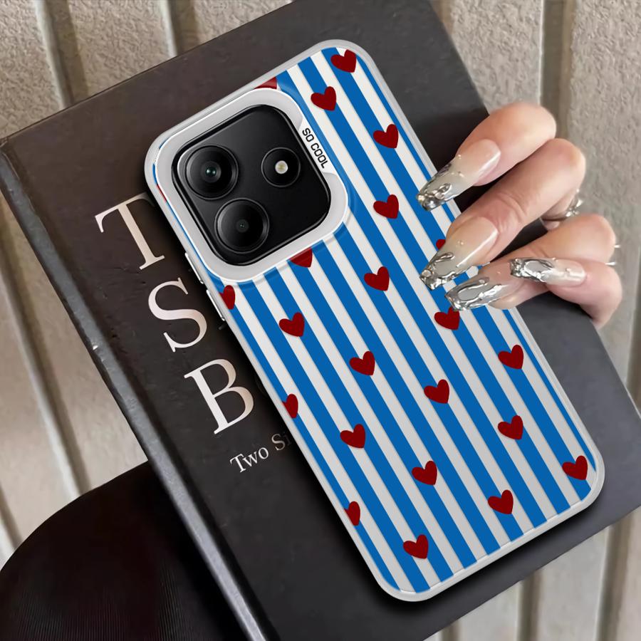 Задняя крышка-чехол для телефона для Xiaomi Redmi Note 14 11 12 Pro 12s Note 13 Pro Plus 11s Полоска Сердце