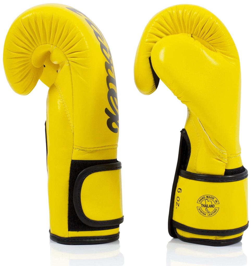 Боксерские перчатки Fairtex BGV14 - (Желтый/12 унций)