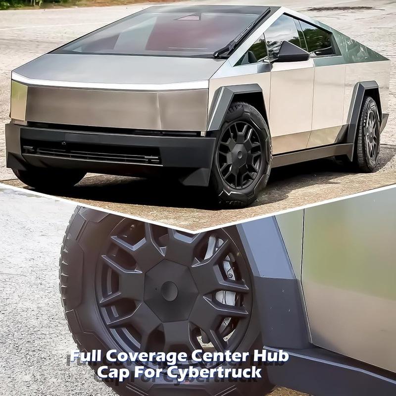M63K-Wheel Hub Center Caps For Tesla Cybertruck 2024 Accessories Center Wheel Covers 4PCS