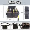 TokTech Electrician's Waist Bag, Tool Bag, Canvas High Pouch, Work Waist Bag with Detachable Belt, 600D Oxford Fabric, Multi-functional Pockets, Large