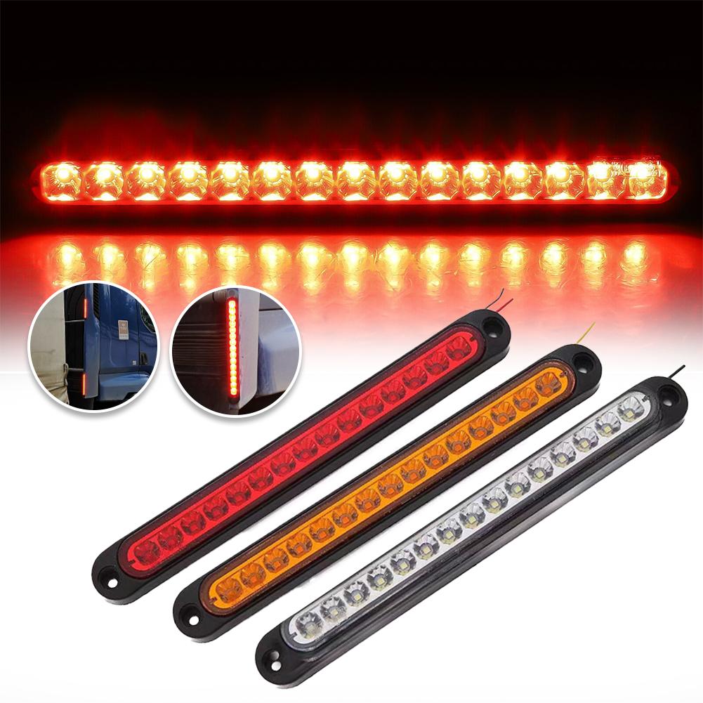 15 LED Trailer Brake Tail Light LED Bar Stop Turn Tail Lights Waterproof Assembly Brake Strip Red Light for Marine Boats Golf