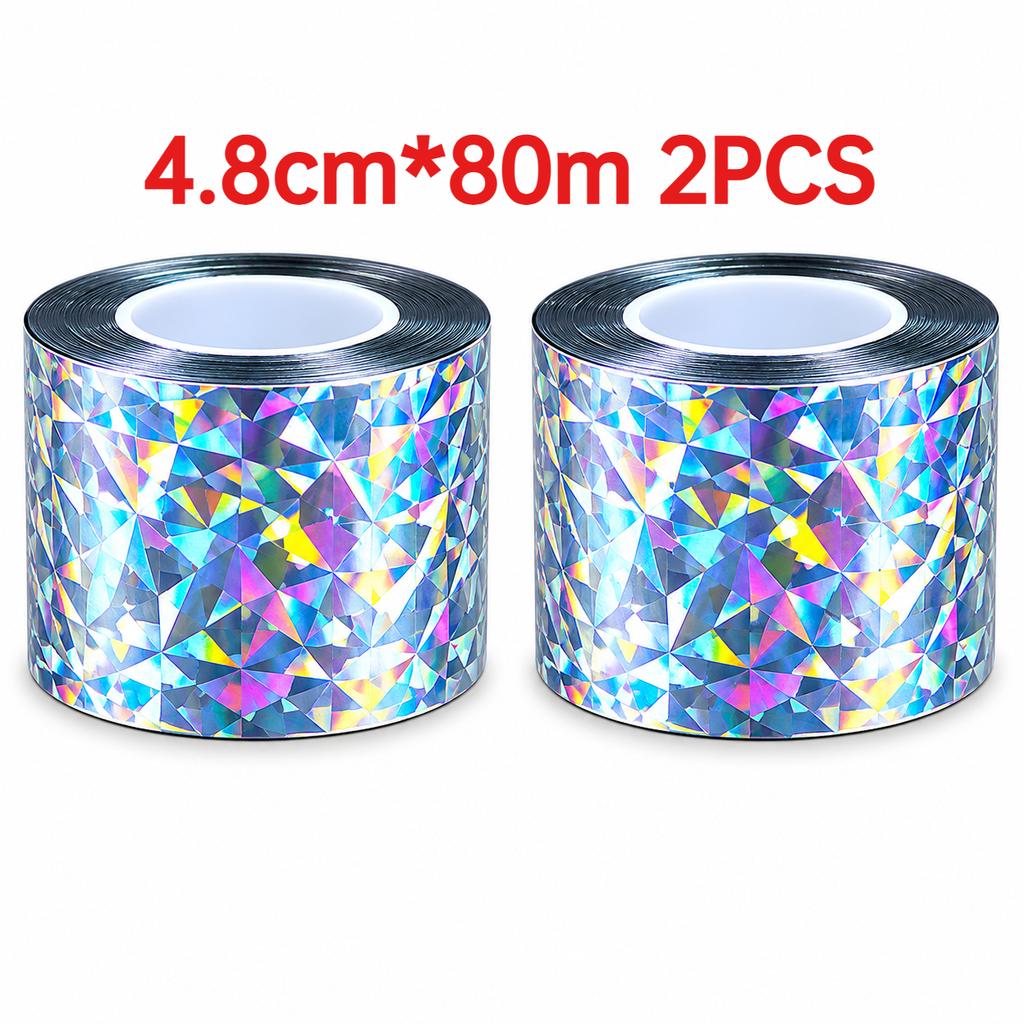Double Side Laser Reflective Bird Scare Tape Effective Bird Repellent Strip Garden Farm Protection Tool Against Bird Damages