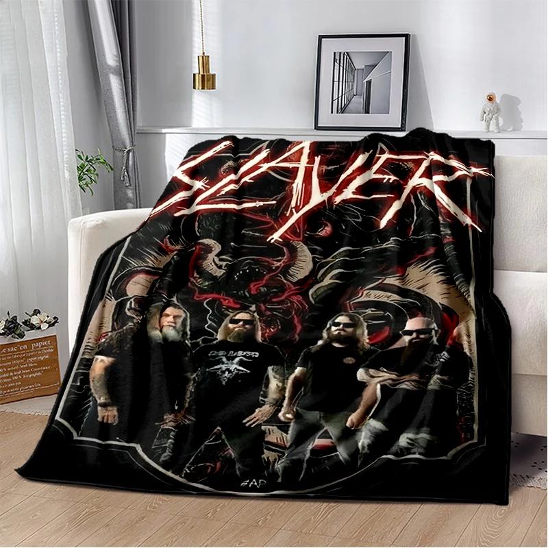 29 Style Slayer Heavy Metal Rcck Band Sign Blanket,Soft Throw Blanket for Home Bedroom Bed Sofa Travel Cover Kid Gift