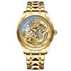 Luxury Men's Dragon Pattern Luminous Embossed Hollow Mechanical Watch High-End Business Gift Automatic Wristwatch