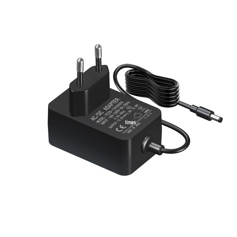 Сертифицированный CE 12V 2A и 24V 1A EU Адаптер питания для светодиодных светильников и ультразвуковой чистки
