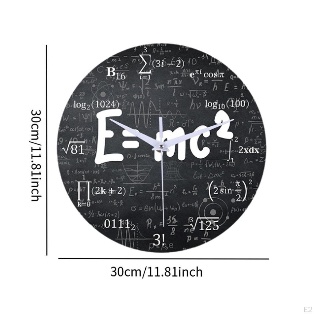 Математические настенные часы Декоративные Креативные, практичные, домашний декор, круглые, современные, бесшумные, подвесные