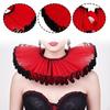 Elizabethan Clown Neck Ruffle Comfortable Costume Accessory for Prop Party