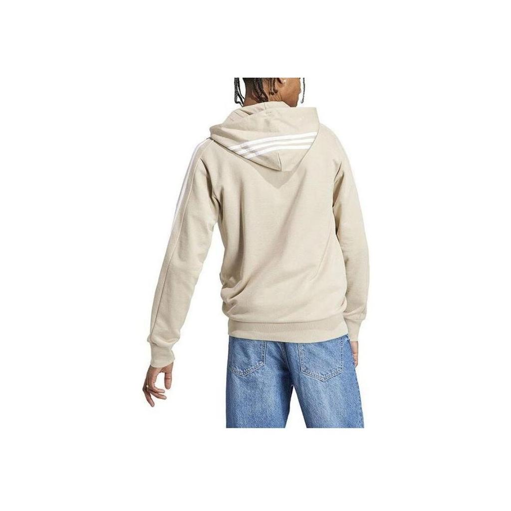 Adidas Ветровка с боковой полосой, мужская куртка с капюшоном, верхняя одежда бежевого цвета IJ8695