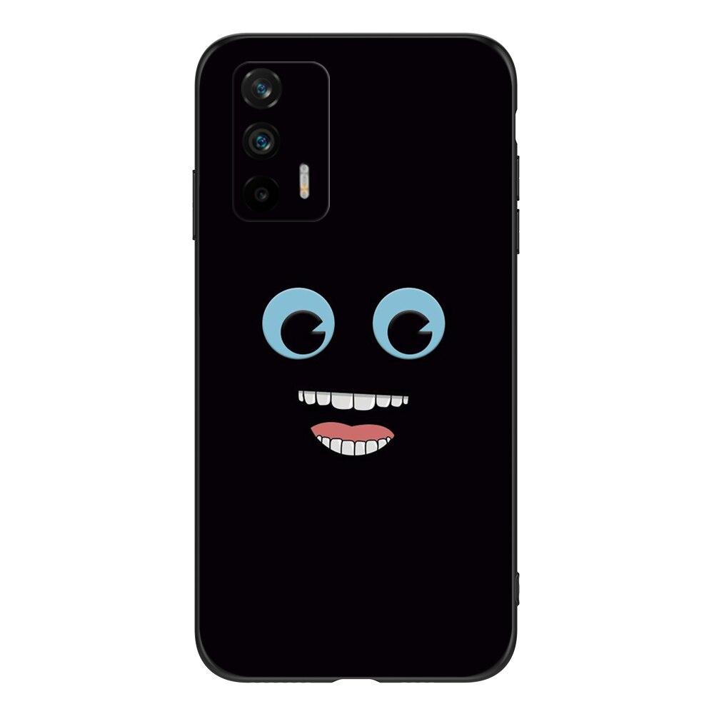 Чехол для Realme GT 5G, мягкая силиконовая задняя крышка для телефона OPPO RealmeGT RMX2202, чехол 6,43 дюйма; Черный чехол из ТПУ милый забавный