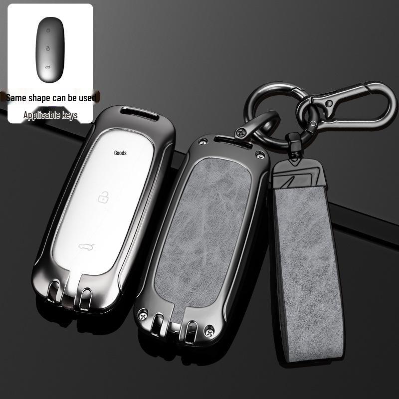 Чехол для ключа L9/L8/L7MAX: Премиальный металлический корпус, защита на одну пряжку для мужских ключей от машины