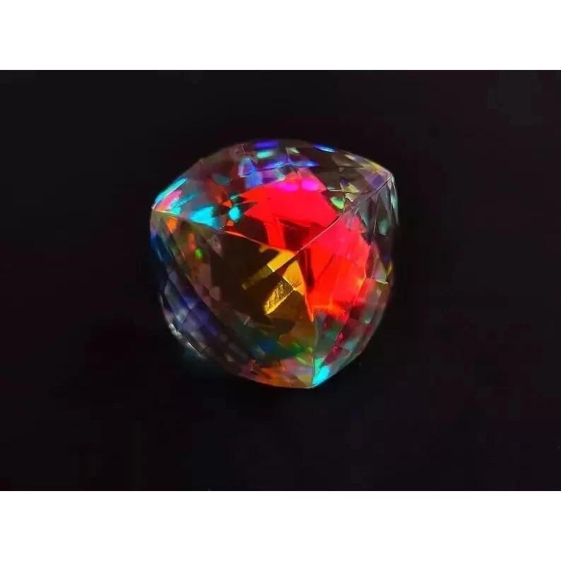 Rainbow Color Mystic Topaz Natural 70-72 Ct Cube Cut Beautiful Gemstone