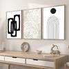 Modern Abstract Line Geometric Wall Art Canvas Painting Black White Minimalist Posters Nordic Room Print Pictures for Home Decor