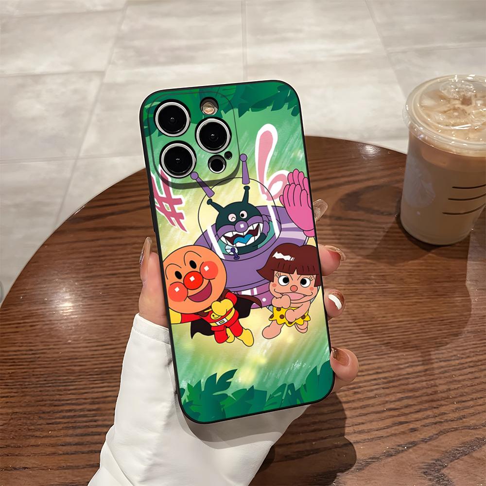 Phone Case For 17 Pro Max Iphone 14 Pro Max 12 16 15 13 Pro 11 Xr X Xs 8 7 Plus Back Cover Cartoon Cute Anpanman