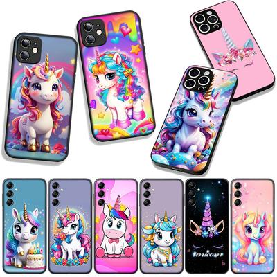 Для OPPO A54 A40 A60 A80 A18 A16 A17 A38 A78 A79 A57 A55 A96 A15 A12 Чехол для телефона Обои Единорог Милый Постер Корпус