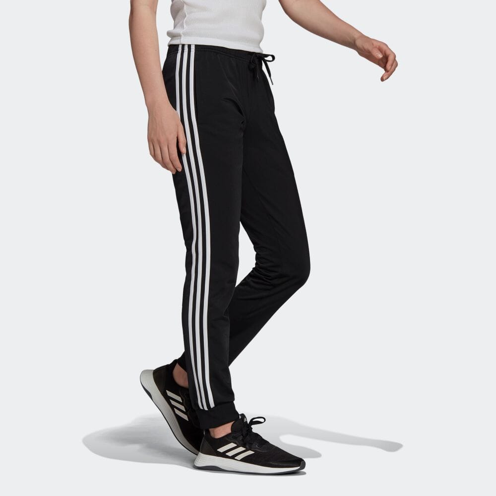 adidas Женские джоггеры с тремя полосками и логотипом, черные H48447