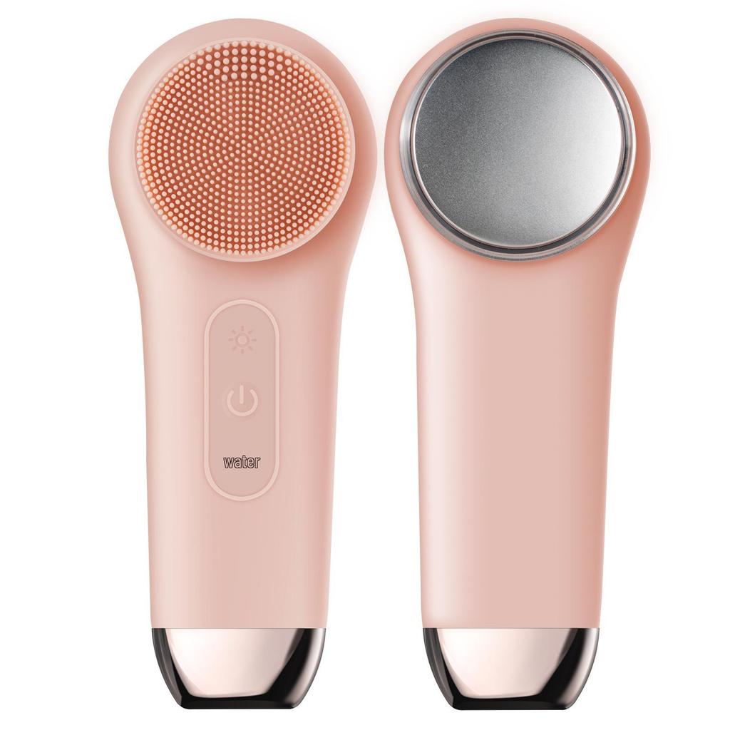 Electric Facial Cleansing Brush with Vibration and Hot/Cold Compress for Deep Pore Cleansing