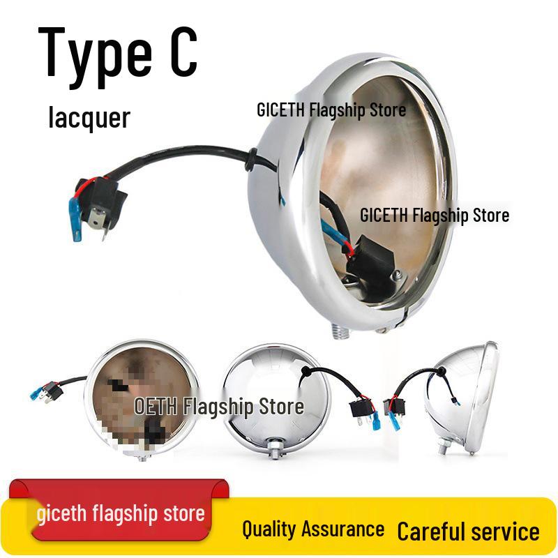 5.75" LED Headlight for Harley X48, XL883R/L 750, Dyna, Benelli 400 Motorcycles & Scooters - Off-road Compatible