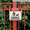 2D Flat 1pc, Decorative Plaque and Ornament, Dog Pet Theme, Community Safety Reminder, Classic Retro Style, for Park, Garage, Yard, and Home Decor