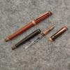 Vintage Wooden Fountain Pen Retro Simple Signature Pens Student Use Writing Ink Pens  Stationery