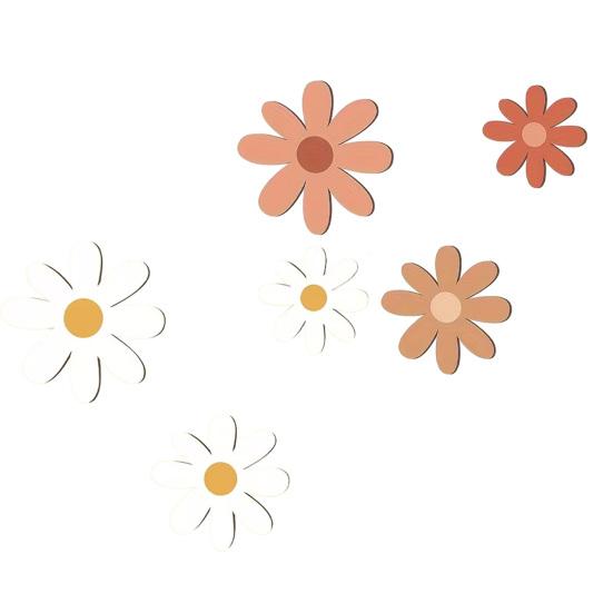 3 шт./комплект Деревянное Цветочное Украшение на Стену Дом Офис Гостиная Цветочное Настенное Украшение Фермерский Стиль Рустик Настенное Искусство Декор