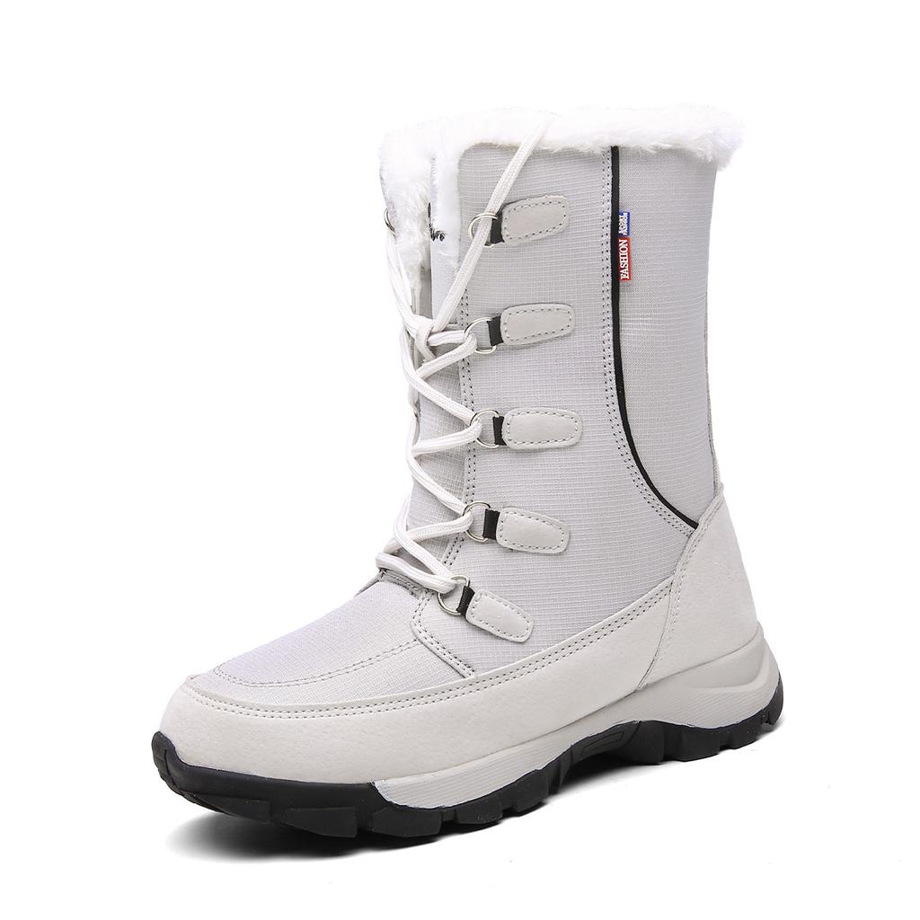 Women Winter Shoes Women Waterproof Snow Boots Fleece-lined Platform Comfortable Keep Warm Ankle Boots with Thick Women Boots
