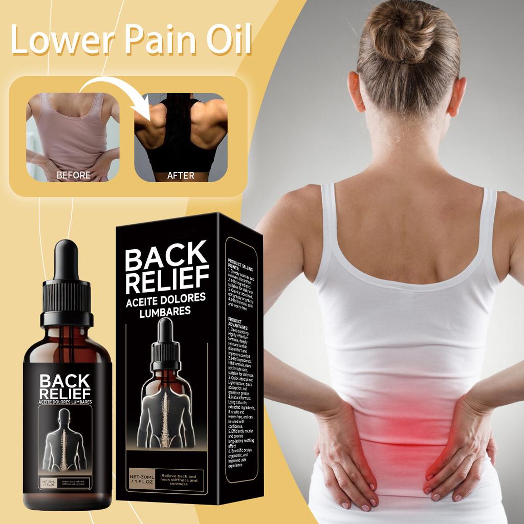 Масло для снятия боли, массажное масло для облегчения боли, массажное масло для снятия мышечной боли, скованности спины и шеи, улучшение состояния сухожилий и устранение дискомфорта, мягкие ингредиенты, 30 мл