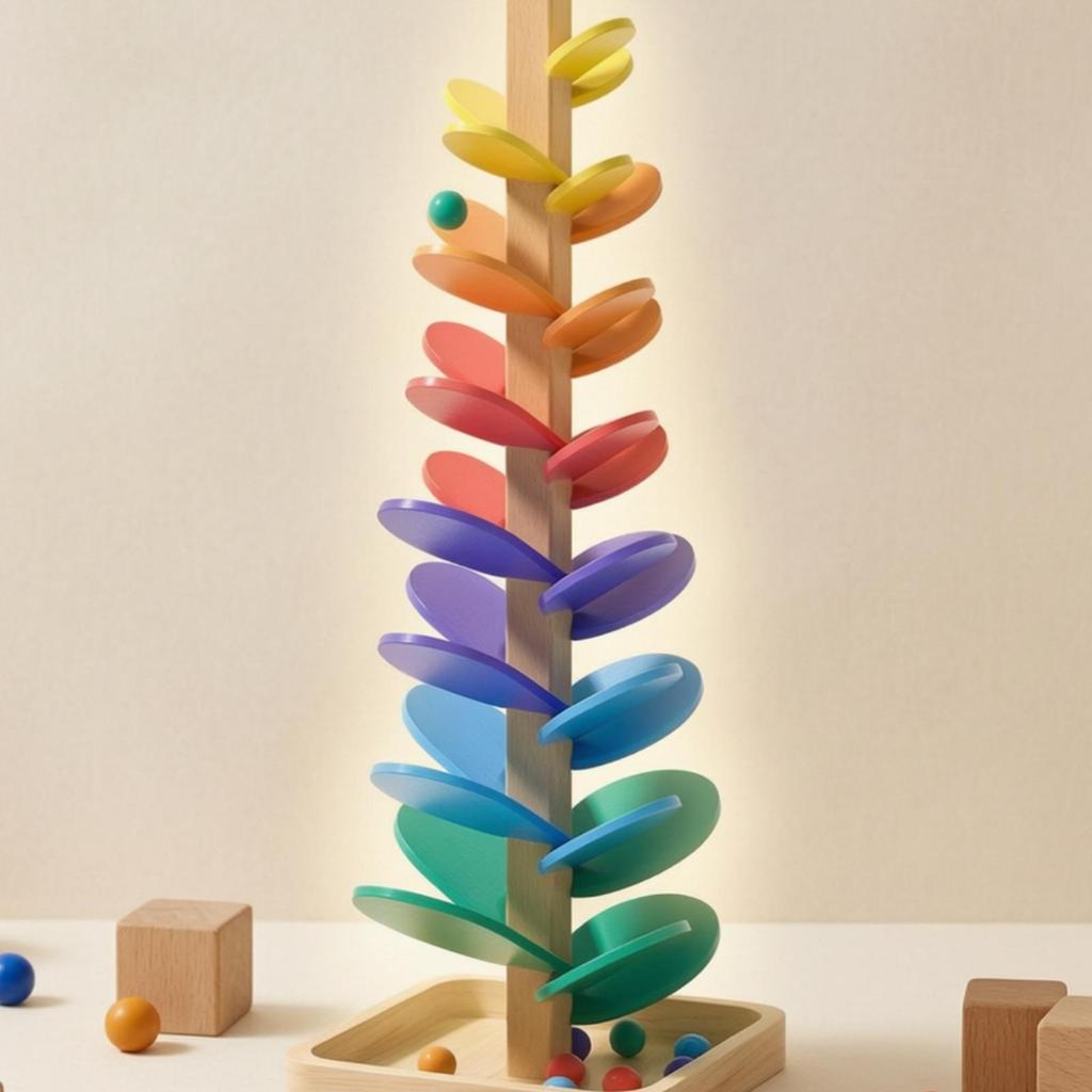 Музыкальная деревянная горка для шариков Tune Tree | Развивающий дизайн, Игрушка, для