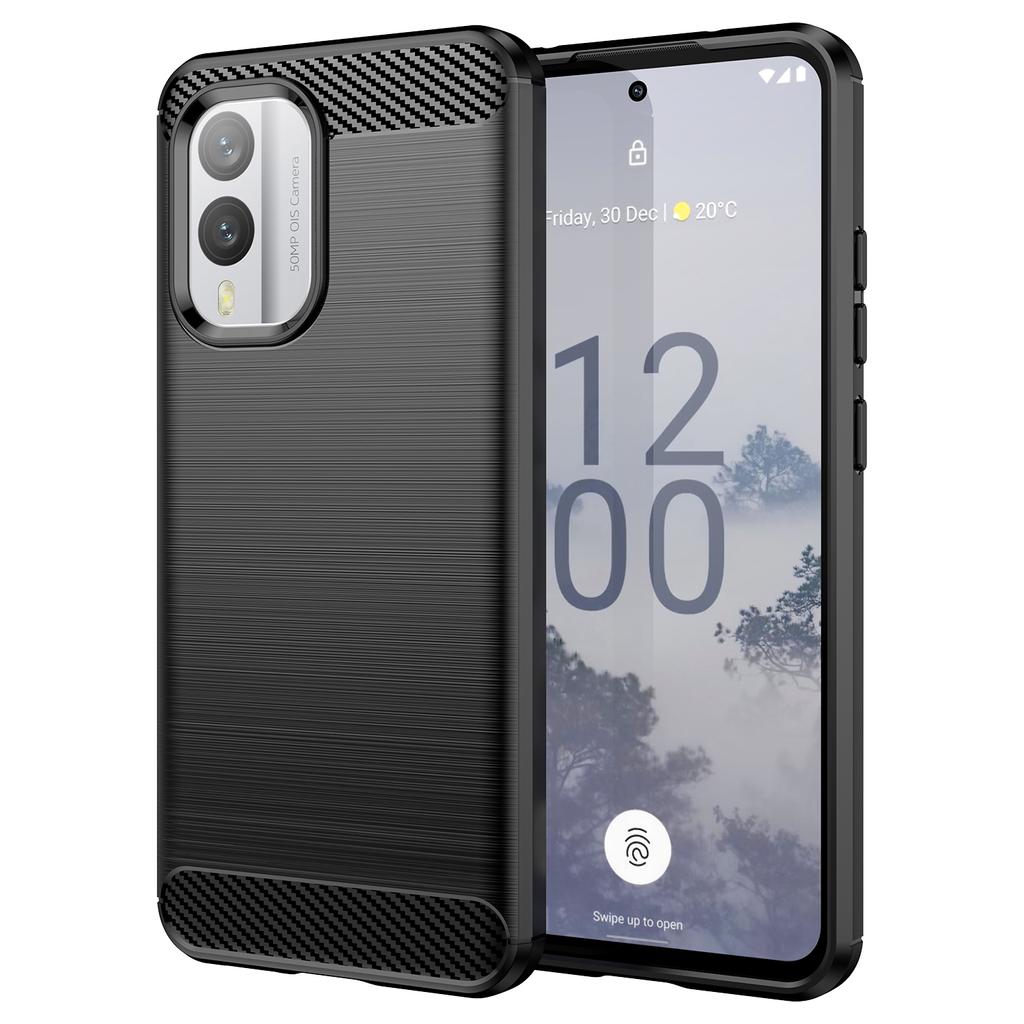 Чехол из ТПУ с текстурой углеродного волокна для Nokia X30 X100 XR20 X10 X20, противоударный защитный чехол Funda Coque